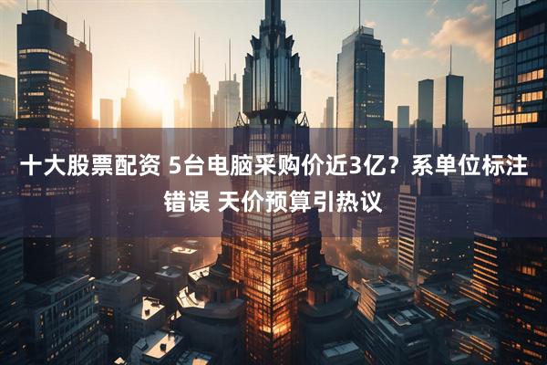 十大股票配资 5台电脑采购价近3亿？系单位标注错误 天价预算引热议