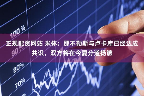 正规配资网站 米体：那不勒斯与卢卡库已经达成共识，双方将在今夏分道扬镳